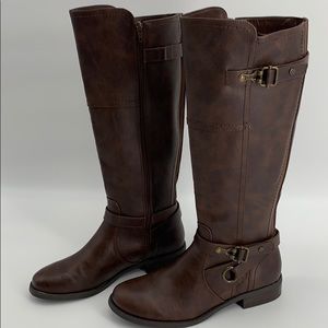 G by Guess women’s 9.5 riding boots tall brown